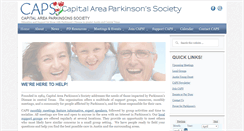 Desktop Screenshot of capitalareaparkinsons.org